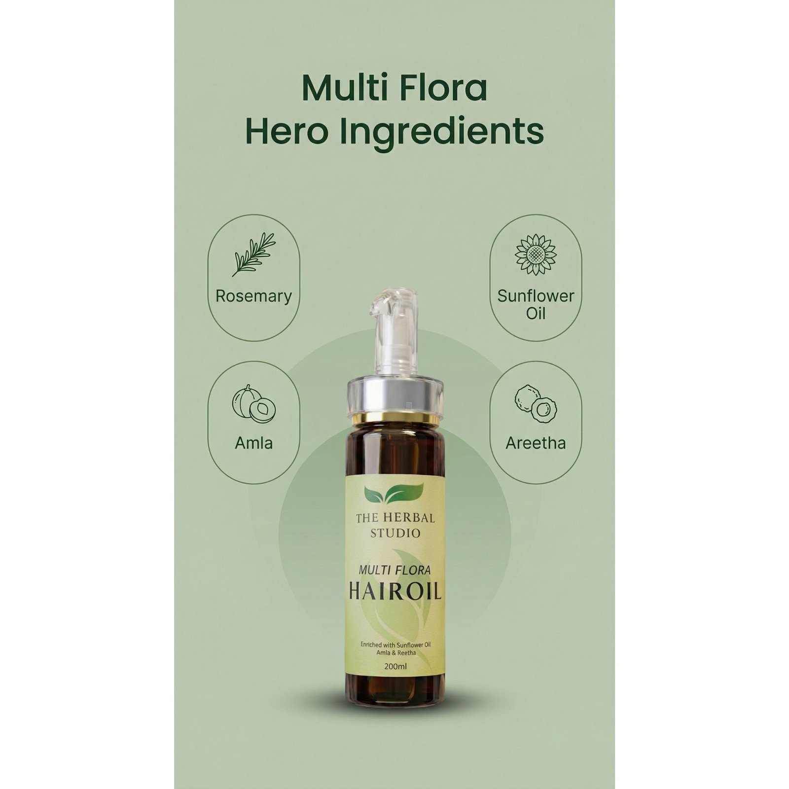 Multi Flora Hair Oil – 48 Powerful Herbs Ayurvedic Growth Formula - Image 4